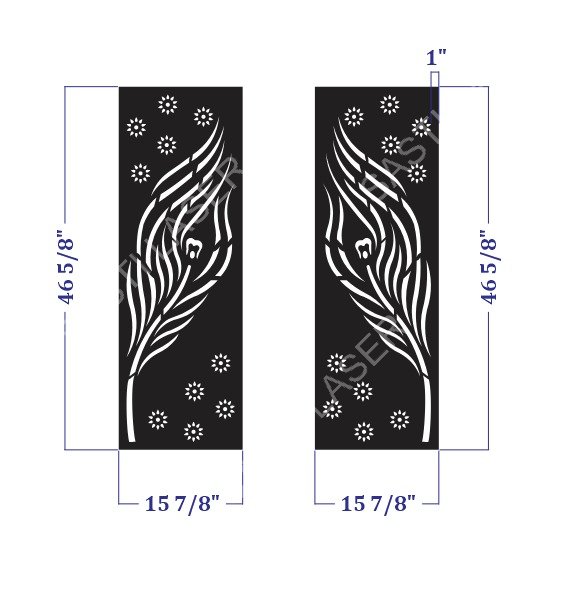 Floral CNC Laser Cutting Design - F-036.jpeg - Sasti Laser Namakkal