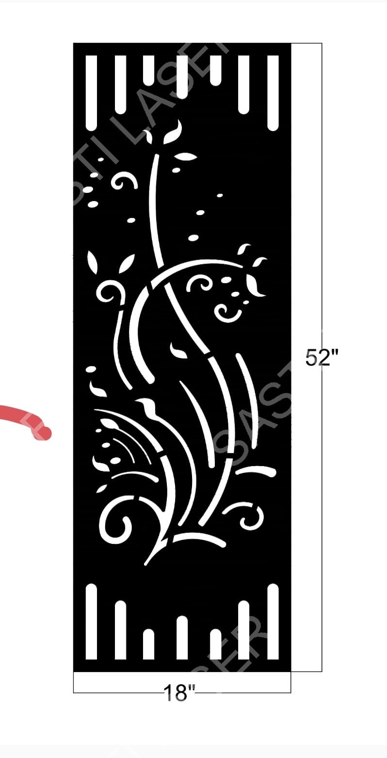 Floral CNC Laser Cutting Design - F-037.jpeg - Sasti Laser Namakkal