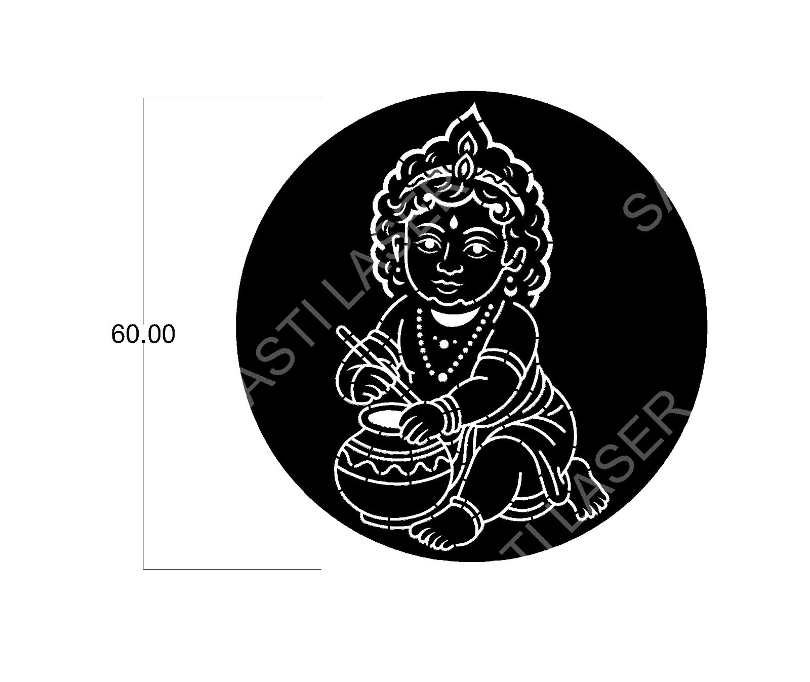 Religious CNC Laser Cutting Design - R-003.jpeg - Sasti Laser Namakkal